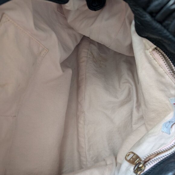 RED VALENTINO Large Bow Accent Soft Leather Satchel Bag Purse Handbag - Picture 16 of 16